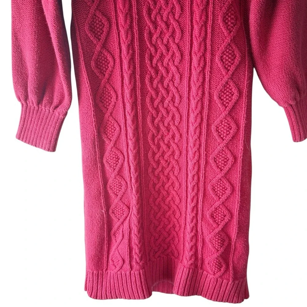 GAP‎ Girls Red Cable Knit Long Sleeve Sweater Dress